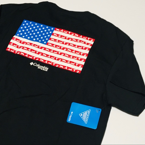 NWT Columbia Sportswear PHG Hunting Flag T-Shirt Men’s Size L Large Black NEW - Picture 9 of 9